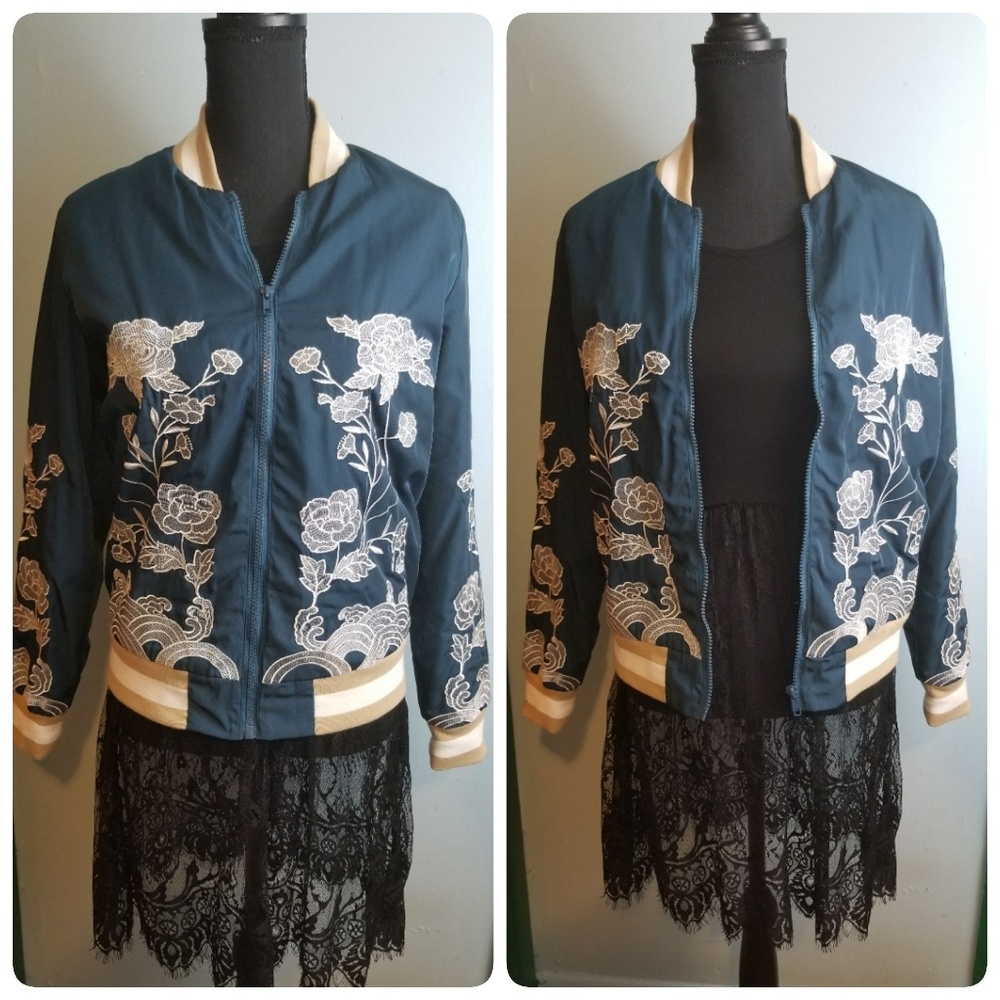Floral Printed Bomber